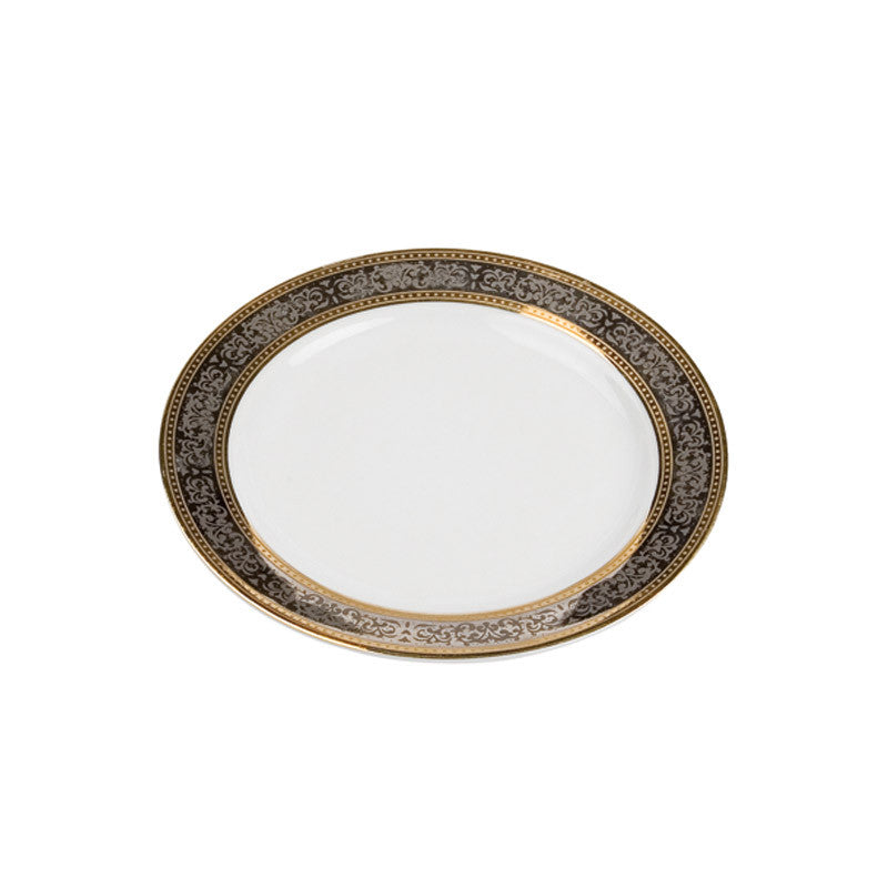 Porcelain- White with Gold and Platinum Rim Bread & Butter Plate IEP