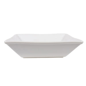White Porcelain Flared Square Serving Bowls IEP