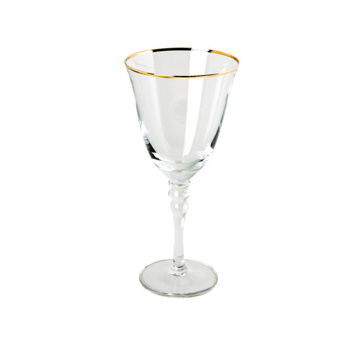 Thin Gold Rim White Wine Glass IEP