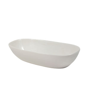 White Porcelain Oval Family Style Serving Bowl IEP