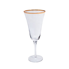 Load image into Gallery viewer, Charleston Gold Rim Red Wine - 13 oz
