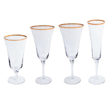 Load image into Gallery viewer, Charleston Gold Rim White Wine - 10 oz