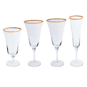 Charleston Gold Rim White Wine - 10 oz