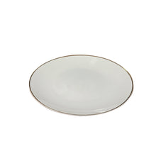 Load image into Gallery viewer, Round Coupe Plates with Gold Rim