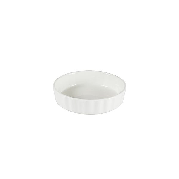 Ultra White Porcelain Scalloped Edge Ramekin - 5"- 8 oz