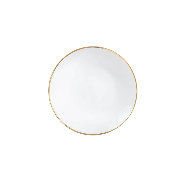 Round Coupe with Gold Rim Bread & Butter 6"