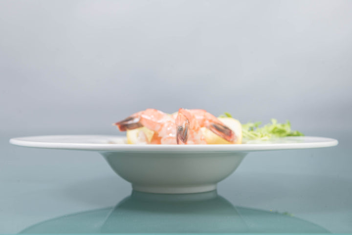 White Porcelain Wide Rim Pasta Bowl IEP