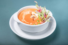 Load image into Gallery viewer, Porcelain Cream Soup Bowl with Handles and Saucer Base 10oz IEP