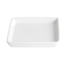 Load image into Gallery viewer, White Porcelain 5&quot; Square Hors d&#39;oeuvre Plate IEP