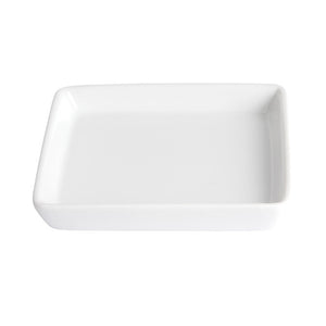 White Porcelain 5" Square Hors d'oeuvre Plate IEP