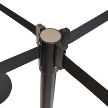 Load image into Gallery viewer, Black Retractable Belt Stanchion with three hooks IEP