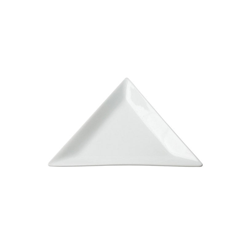 White Porcelain Triangle Plates IEP