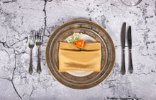 Load image into Gallery viewer, Porcelain- White with Gold and Platinum Rim Place setting IEP