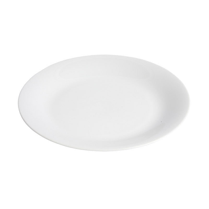 White Porcelain Round Coupe Plates IEP