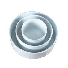 Load image into Gallery viewer, White Porcelain Stacking Round Cylinder Serving Bowls IEP