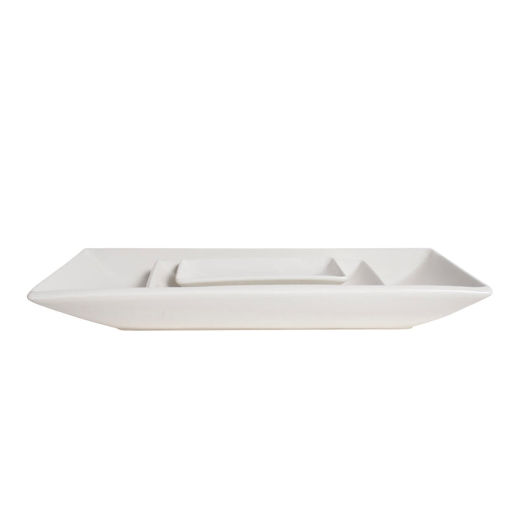 White Porcelain Deep Rectangle Platters IEP