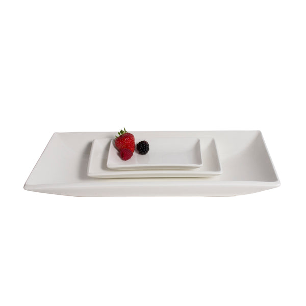 White Porcelain Deep Rectangle Platters IEP