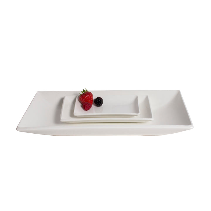 White Porcelain Deep Rectangle Platters IEP