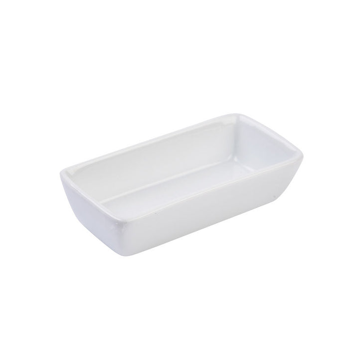 White Porcelain 4.5"x2" Rectangle Insert Tray IEP