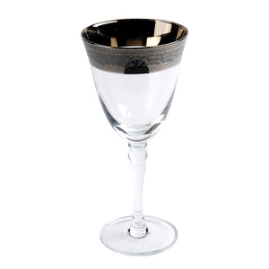 Grandeur Thick Silver Rim White Wine Glass IEP