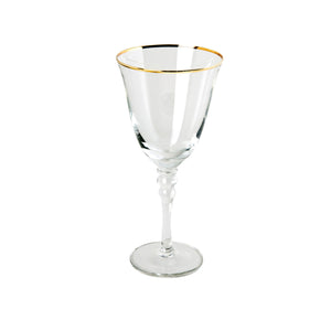 Thin Gold Rim White Wine Glass IEP