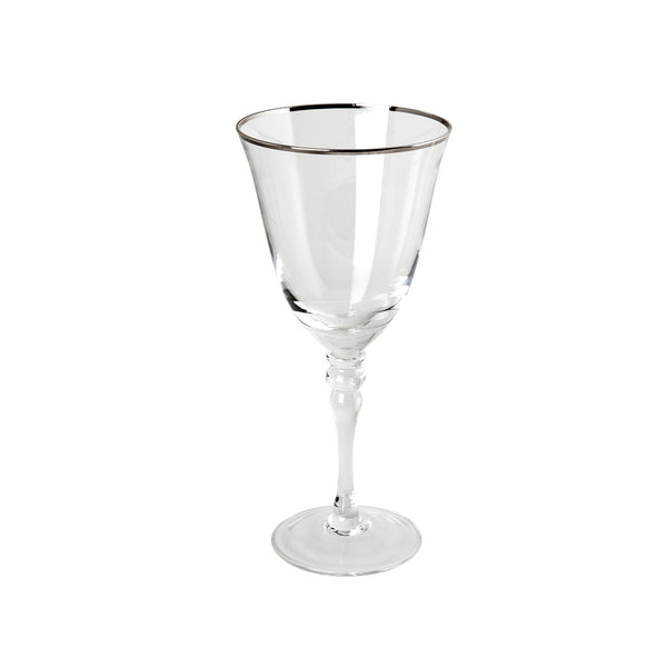Thin Silver Rim Red Wine Glass IEP