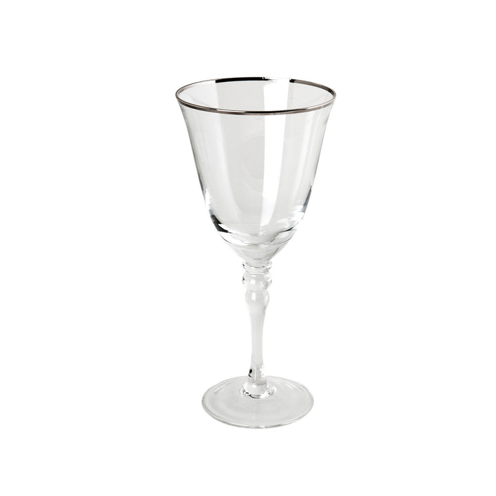 Thin Silver Rim Red Wine Glass IEP