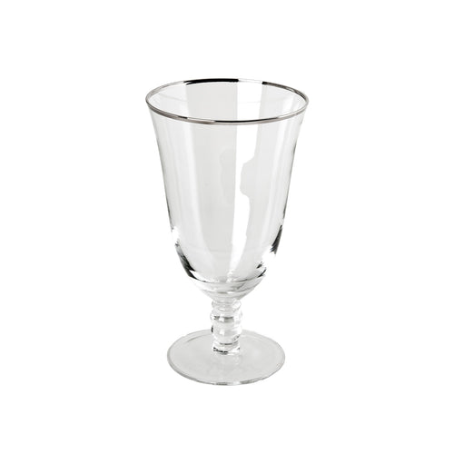 Thin Silver Rim Water Goblet IEP