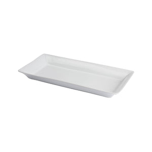 White Porcelain Rectangle Platter with high sides IEP
