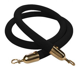 Black Rope with Brass Clasp for Stanchions IEP