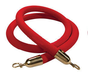 Red Rope with Brass Clasp for Stanchions IEP
