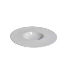 Load image into Gallery viewer, White Porcelain Wide Rim Pasta Bowl IEP