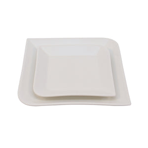 White Porcelain Parallelogram Plates IEP