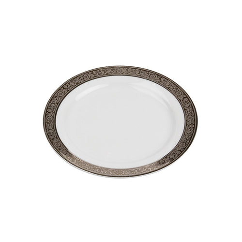 Porcelain- White with Thick Platinum Rim Bread & Butter Plate IEP