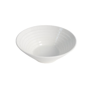 White Porcelain Ribbed Flare Bowls IEP