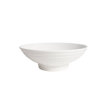 Load image into Gallery viewer, White Porcelain Ribbed Round Serving Bowls IEP