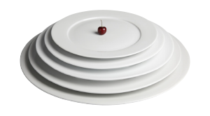 White Porcelain Round Platters IEP