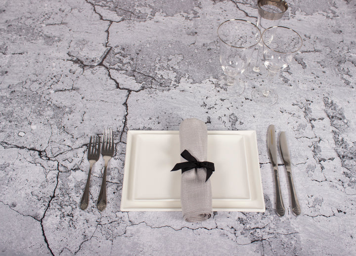 White Porcelain Shallow Rectangle Platters IEP