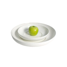 Load image into Gallery viewer, White Porcelain Shallow Round Serving Bowls IEP