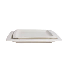 Load image into Gallery viewer, White Porcelain Shallow Square Plates IEP