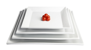 White Porcelain Square Platters IEP