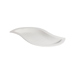 White Porcelain Wave Shape Serving Platters IEP