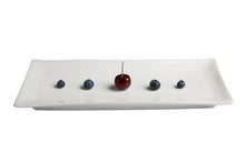 Load image into Gallery viewer, White Porcelain Curved Rectangle Tray / Platter IEP