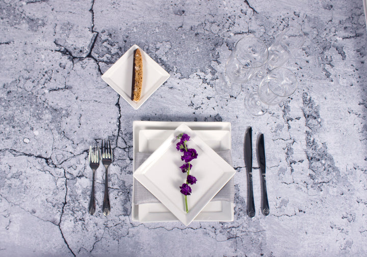White Porcelain Square Plates IEP