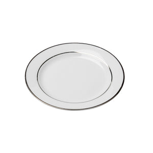 Porcelain- White with Platinum Rim Bread & Butter Plate IEP