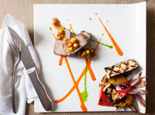 Load image into Gallery viewer, White Porcelain Passed Hors d&#39;oeuvre Tray IEP